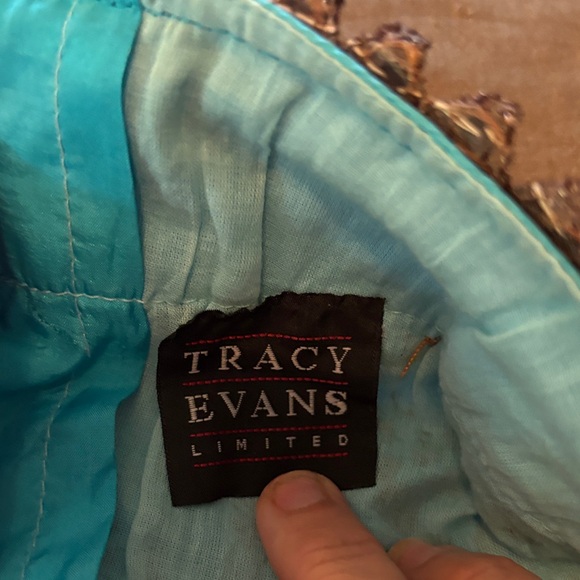 Tracy Evans Pink and Blue A-Line Skirt - Picture 2 of 7